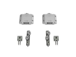 KIT PORTA DE CORRER RO65 4030 PRIME 1 PORTA 60KG SOBREPOR COM GUIA UNIVERSAL ROMETAL