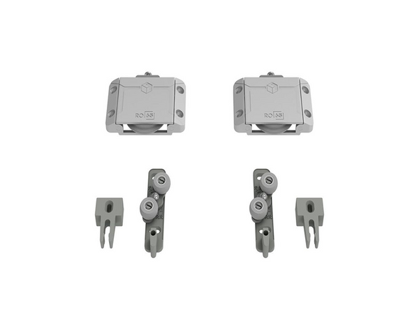 KIT PORTA DE CORRER RO65 4030 PRIME 1 PORTA 60KG SOBREPOR COM GUIA UNIVERSAL ROMETAL