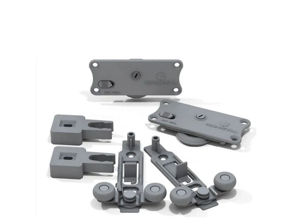 KIT PORTA DE CORRER RO47 4026 1 PORTA 60KG COM MOLA PLÁSTICO ROMETAL
