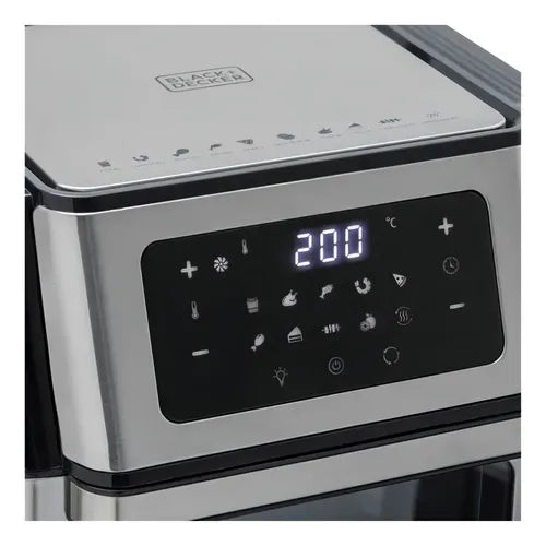 FRITADEIRA AIR FRYER OVEN 5 EM 1 GOURMAND GRIS AFO12G 4LT 220V BLACK & DECKER