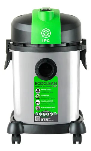 ASPIRADOR DE PÓ/LÍQUIDOS ECOCLEAN LITE 18L 1.200W 220V IPC