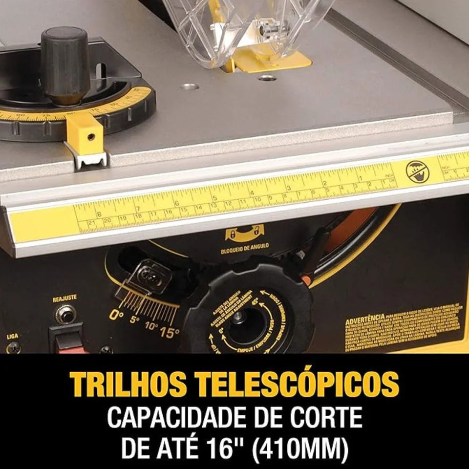 SERRA CIRCULAR DE MESA 10" DWE7470 1800W 220V DEWALT