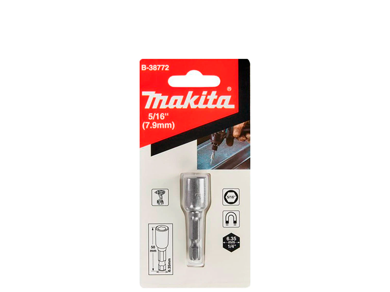 SOQUETE MAGNÉTICO 5/16" B-38772 MAKITA