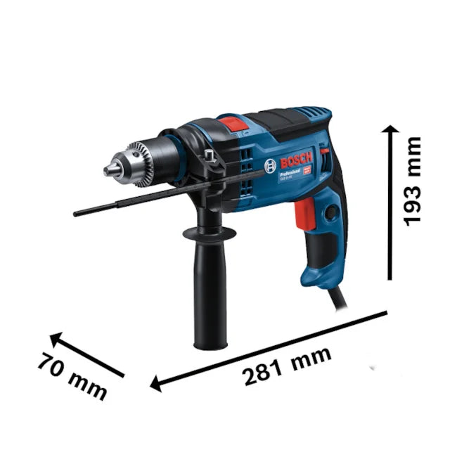 FURADEIRA DE IMPACTO 1/2" GSB16RE B90E0 850W 220V SEM AMELETA BOSCH