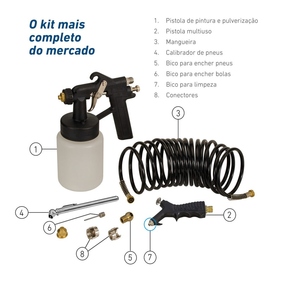 COMPRESSOR JET MASTER COM ACESSÓRIOS 920.1298-0 500W 220V SCHULZ