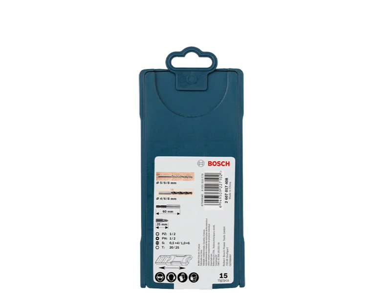 KIT DE BROCAS X-LINE COM 15 PEÇAS APARA PERFURAR 2607017408 BOSCH