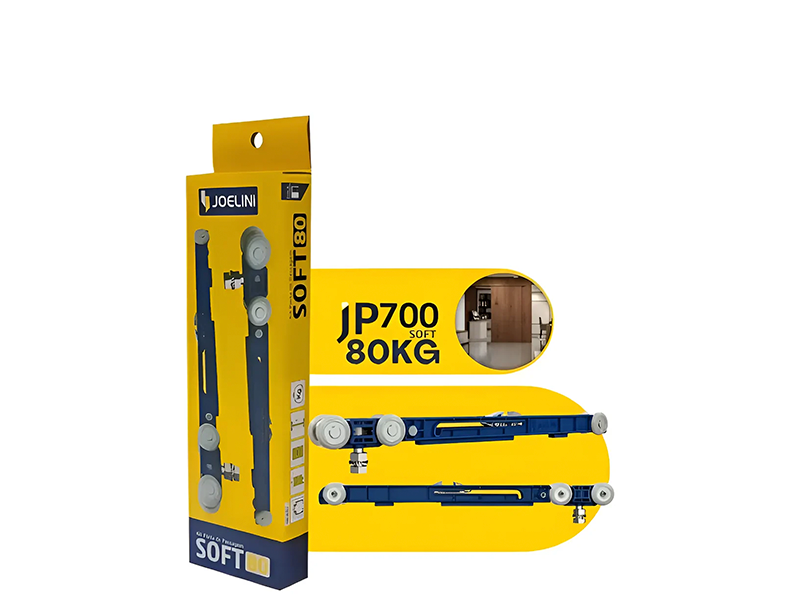 KIT COMBO SOFT 80KG COM 01 AMORTECEDOR + JP700V SIMPLES + TRILHO DE 2,00MTS - 1 PORTA JOELINI