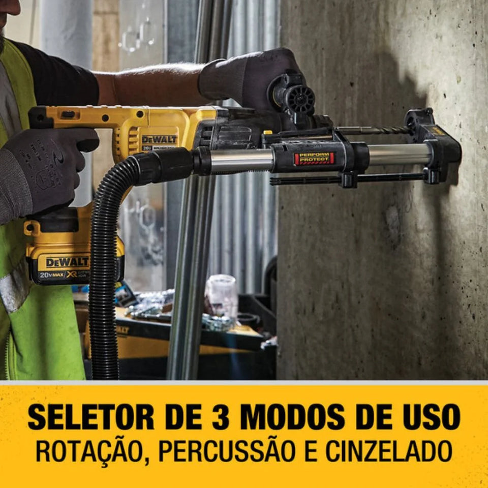 MARTELETE PERFURADOR/ROMPEDOR SDS PLUS 1" 20V DCH133B-B3 SEM BATERIA DEWALT