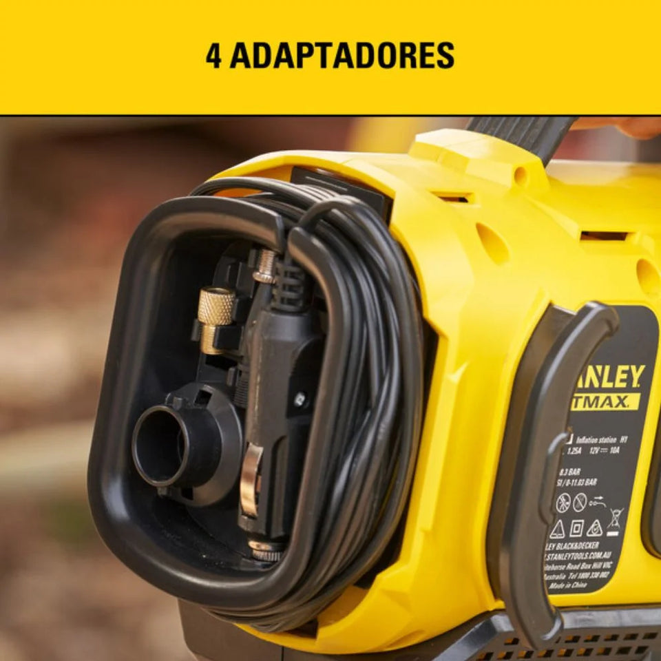 INFLADOR/COMPRESSOR DE AR PORTÁTIO 20V SCE520 STANLEY