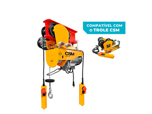 GUINCHO DE COLUNA ELÉTRICO TEC 300/600KG MONOFÁSICO SEM CAÇAMBA CSM