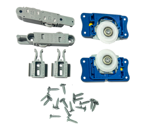 KIT PORTA DE CORRER JP-85 PARA 1 PORTA 50KG EMBUTIDA COM GUIA UNIVERSAL JOELINI