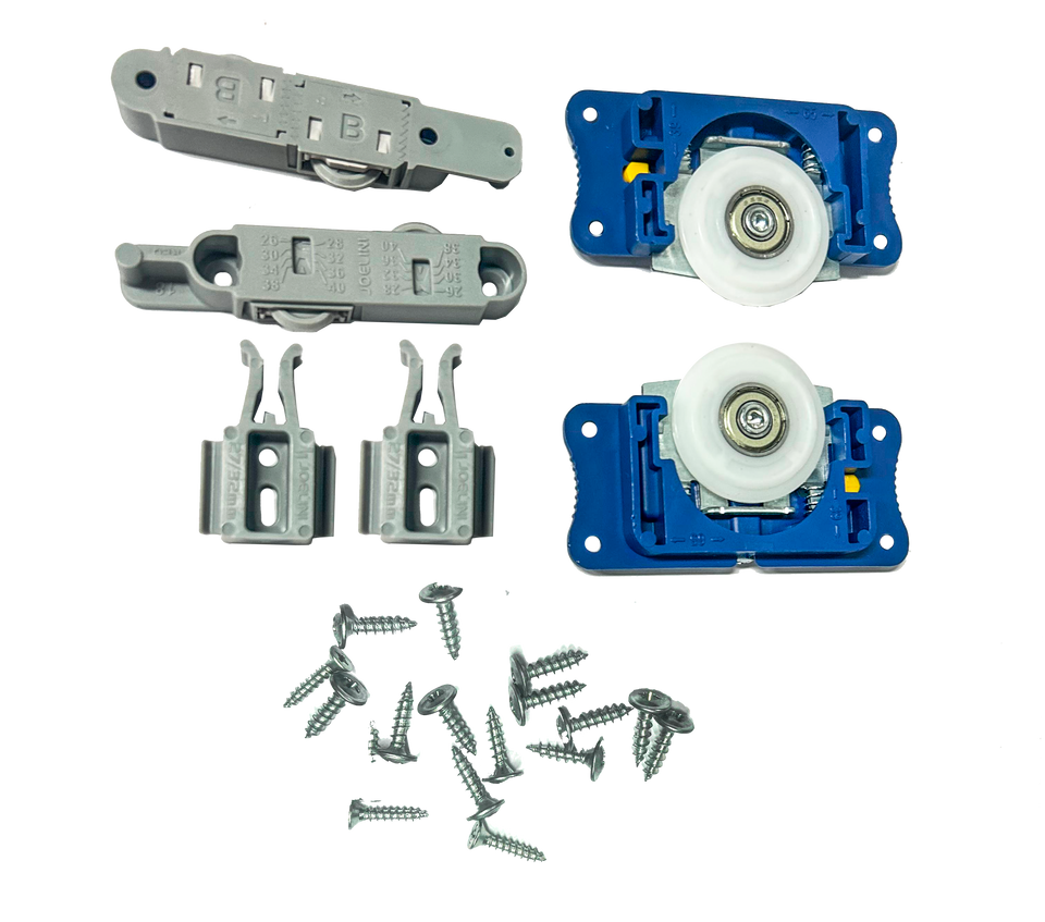 KIT PORTA DE CORRER JP-85 PARA 1 PORTA 50KG EMBUTIDA COM GUIA UNIVERSAL JOELINI