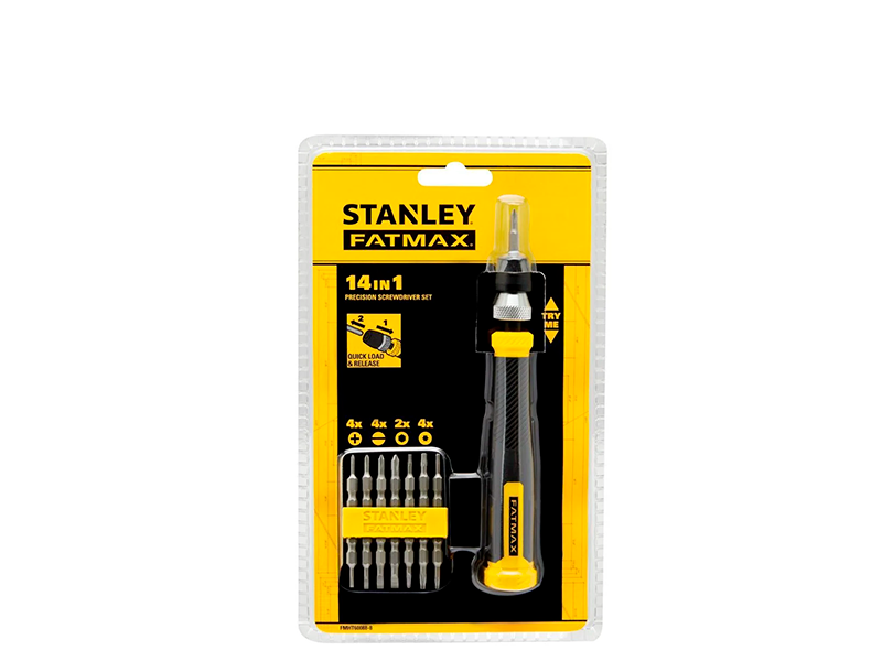 JOGO DE CHAVES DE PRECISÃO BIT FMHT60088-LA COM 14 PEÇAS STANLEY