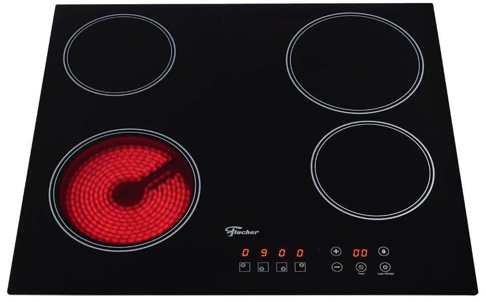 FOGÃO COOKTOP FISCHER 4Q VITROCERÂMICA ELÉTRICO 220V 30006.73476