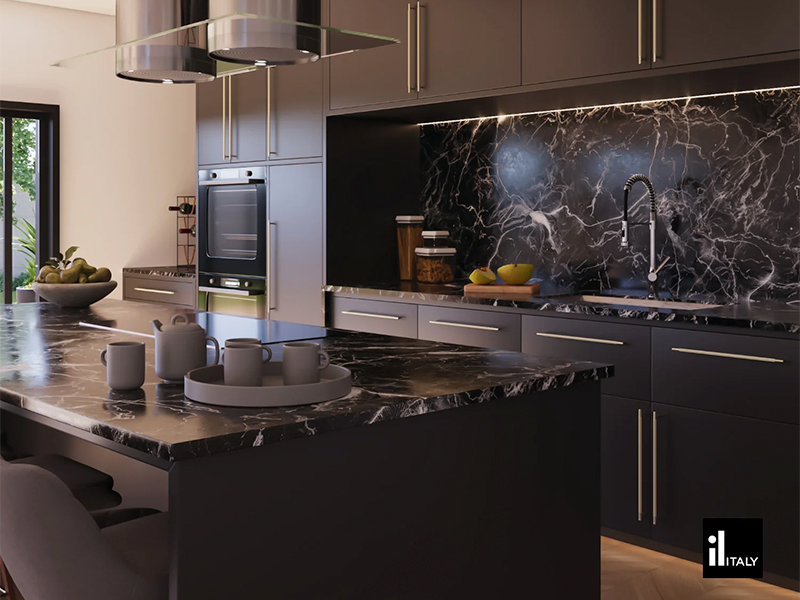 PUXADOR ZIGRINATO IL1580 DOURADO 224MM ITALY LINE