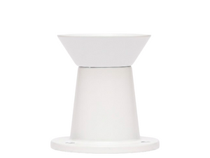 PÉ DE ALUMÍNIO COD.11 MINI BRANCO 60MM COM REGULAGEM ALVORADA