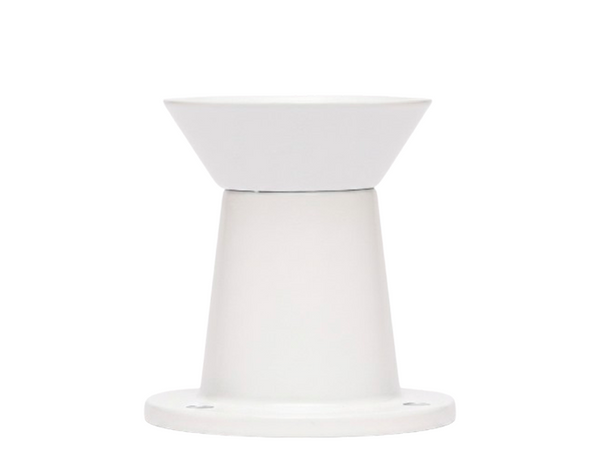 PÉ DE ALUMÍNIO COD.11 MINI BRANCO 60MM COM REGULAGEM ALVORADA