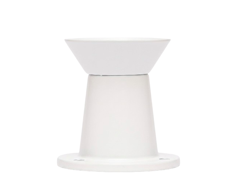 PÉ DE ALUMÍNIO COD.11 MINI BRANCO 60MM COM REGULAGEM ALVORADA