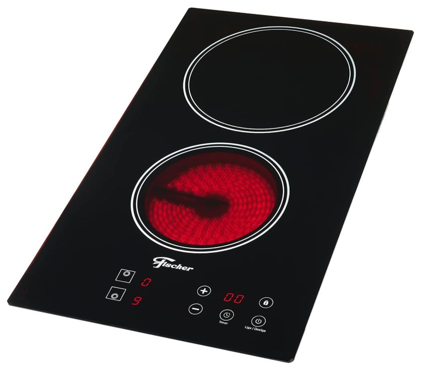 FOGÃO COOKTOP FISCHER 2Q ELÉTRICO TOUCH VITROCERÂMICA 30004.73474