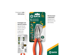 ALICATE UNIVERSAL 8'' 1000V ISOLADO ST700022L SATA