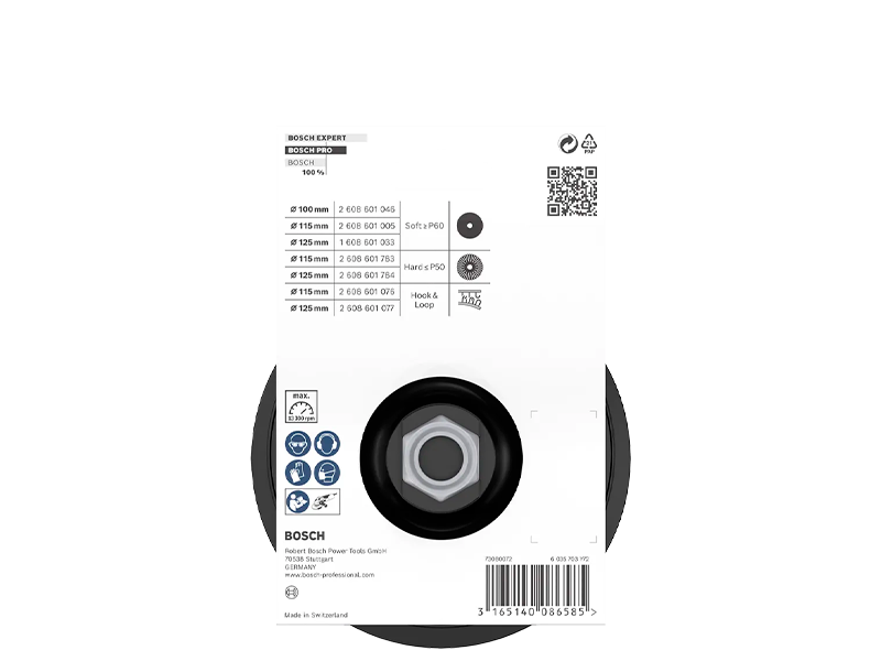 DISCO PARA LIXAR COM VELCRO 125M 2608601077 BOSCH
