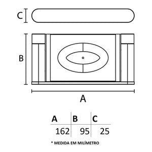 PORTA SABONETE SOLANO INOX PRETO 162MM 24831 ITALY LINE