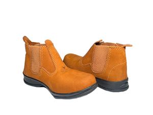 BOTINA DE COURO NOBUCK FERRUGEM 5004 Nº 27 RAÇA BOOTS