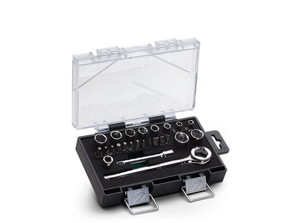 JOGO DE SOQUETE SEXTAVADO 1/4" COM 25 PEÇAS 234410IBJ BELZER