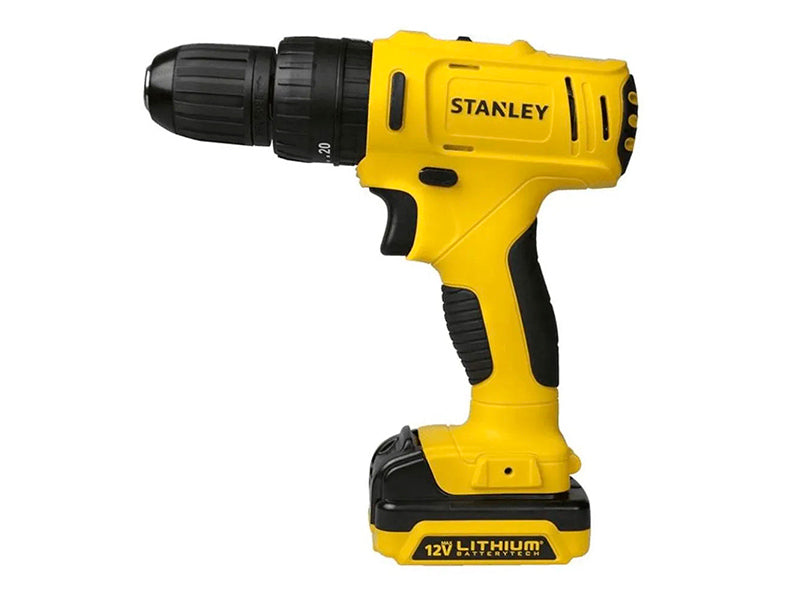 PARAFUSADEIRA/FURADEIRA 12V SCD121S2K-BR COM 2 BATERIAS + CARREGADOR E MALETA STANLEY