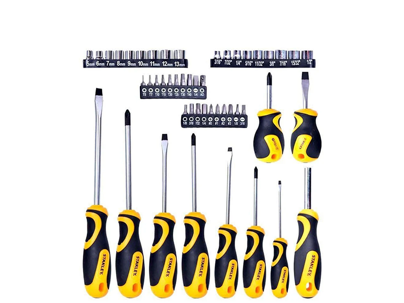 JOGO DE CHAVES FENDA/PHILLIPS E SOQUETES COM 49 PEÇAS STHT70887M STANLEY