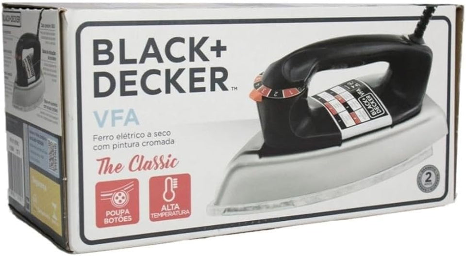 FERRO SECO METÁLICO VFA1110XM6-B2 220V BLACK & DECKER