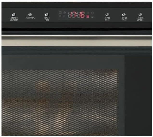 FORNO MICRO-ONDAS DE EMBUTIR 25L COM DOURADOR PRETO 25378(55526) 220V FISCHER