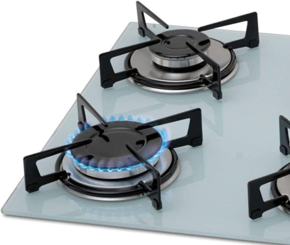 FOGÃO COOKTOP FISCHER 4Q MESA DE VIDRO BRANCO BIVOLT 1519.5902