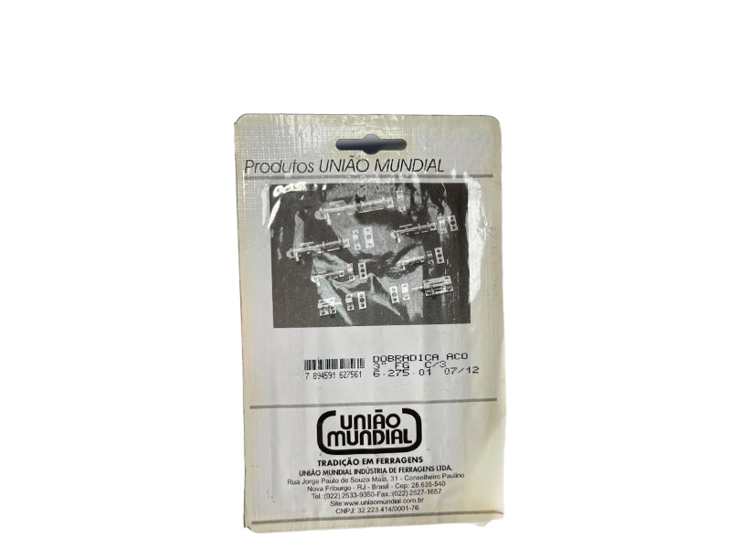 DOBRADIÇA 3" FG 627501 UNIÃO MUNDIAL