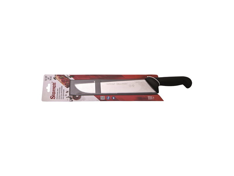 FACA PARA CARNE LÂMINA LARGA 20CM KBKB203 PRETO STARRETT