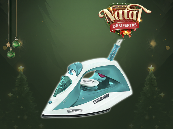 FERRO DE PASSAR A VAPOR BASE ANTIADERENTE FX2100-B2 220V BLACK & DECKER