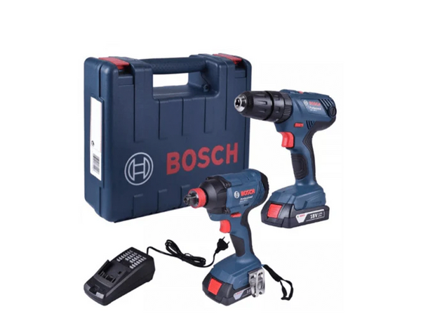 KIT COMBO 18V FURADEIRA GSB + CHAVE IMPACTO GDX 180-LI - 06019G52E2 BOSCH