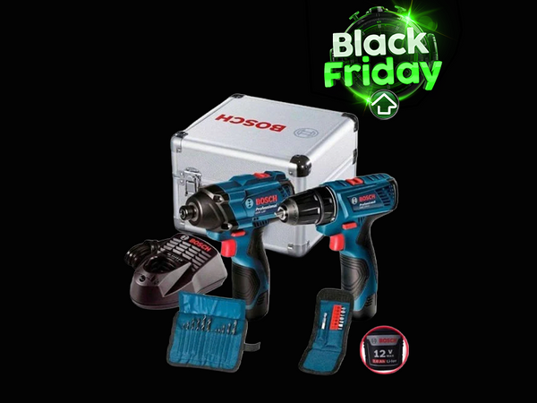 KIT COMBO FURADEIRA PARAFUSADEIRA À BATERIA 12V GSR 120 06019G80E3 BOSCH