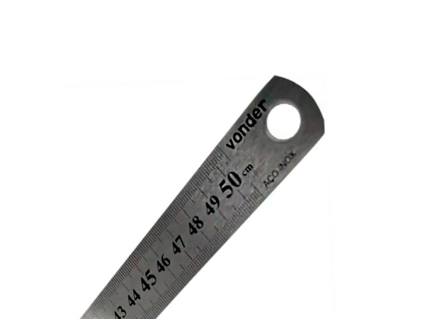 RÉGUA EM AÇO INOX 50CM 3561210000 VONDER