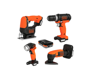 KIT DE FERRAMENTAS À BATERIA 12V LÍTION 5 EM 1 GOPAK BDCK502C1-B3 BLACK+DECKER