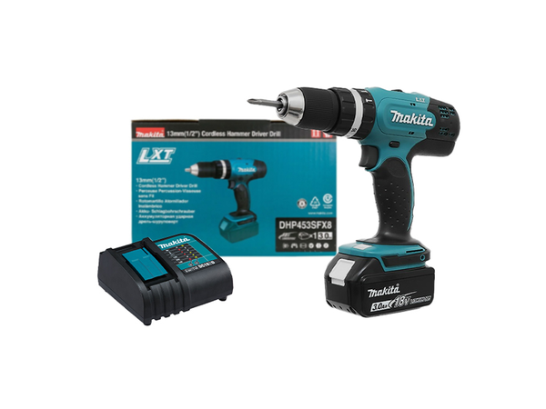 PARAFUSADEIRA / FURADEIRA DE IMPACTO18V DHP453SFX8 MAKITA