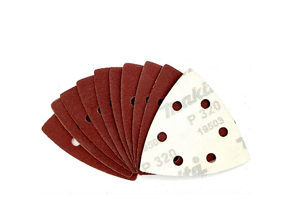 CONJUNTO DE LIXA TRIANGULAR GR320 D-58659 COM 10 PEÇAS MAKITA