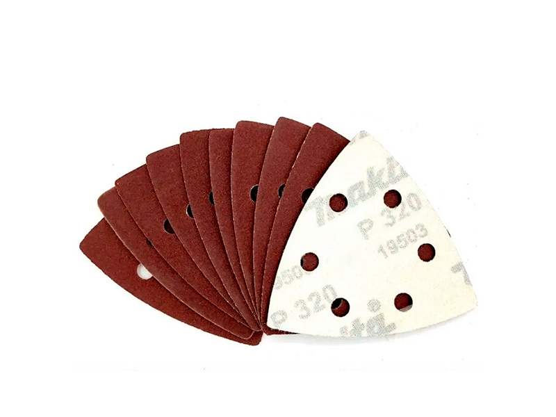 CONJUNTO DE LIXA TRIANGULAR GR320 D-58659 COM 10 PEÇAS MAKITA