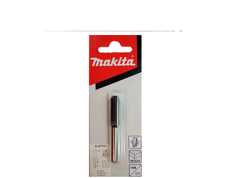 FRESA PARALELA RETA 10MM HASTE 6MM D-67751 MAKITA