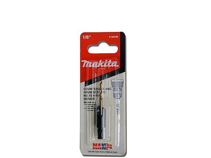 BROCA HELICOIDAL ESCARIADORA 1/8" PARA MADEIRA Nº10 P-50348 MAKITA