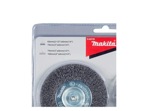 KIT DE ESCOVAS DE AÇO PARA FURADEIRAS COM 4 PEÇAS D-65729 MAKITA