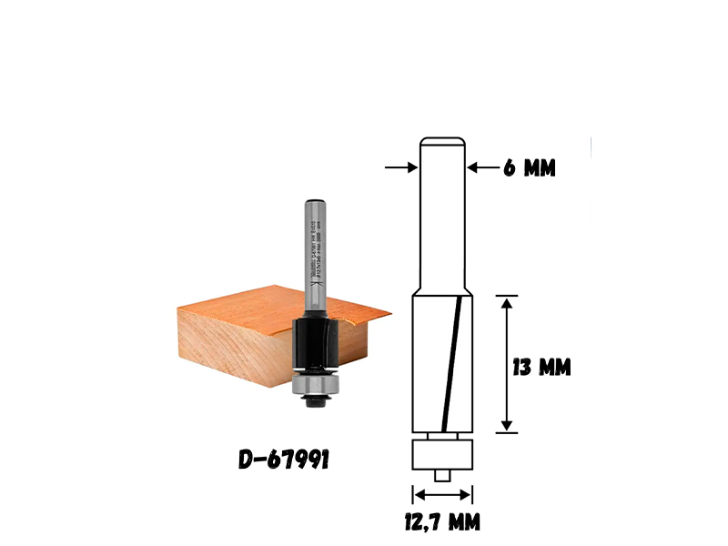 FRESA DUPLA 6MM COM ROLAMENTO D-67991 MAKITA