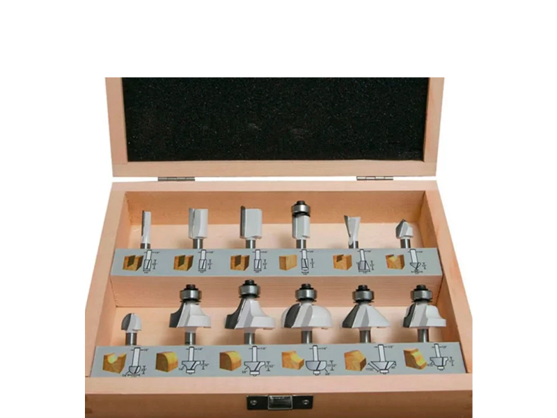 KIT DE FRESAS HASTE 1/4" COM 12 PEÇAS D-53584 MAKITA