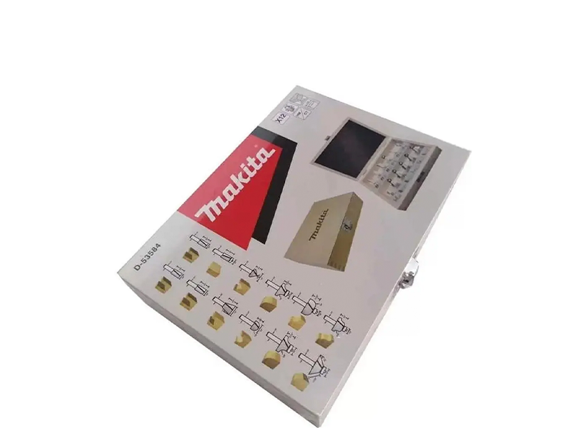 KIT DE FRESAS HASTE 1/4" COM 12 PEÇAS D-53584 MAKITA