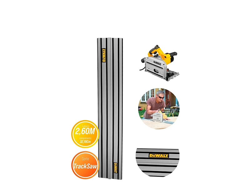 TRILHO GUIA 2600MM PARA SERRA CIRCULAR DWS5023-B3 DEWALT